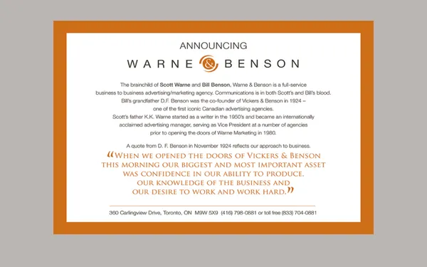 img of B2B Digital Marketing Agency - Warne & Benson Ltd.